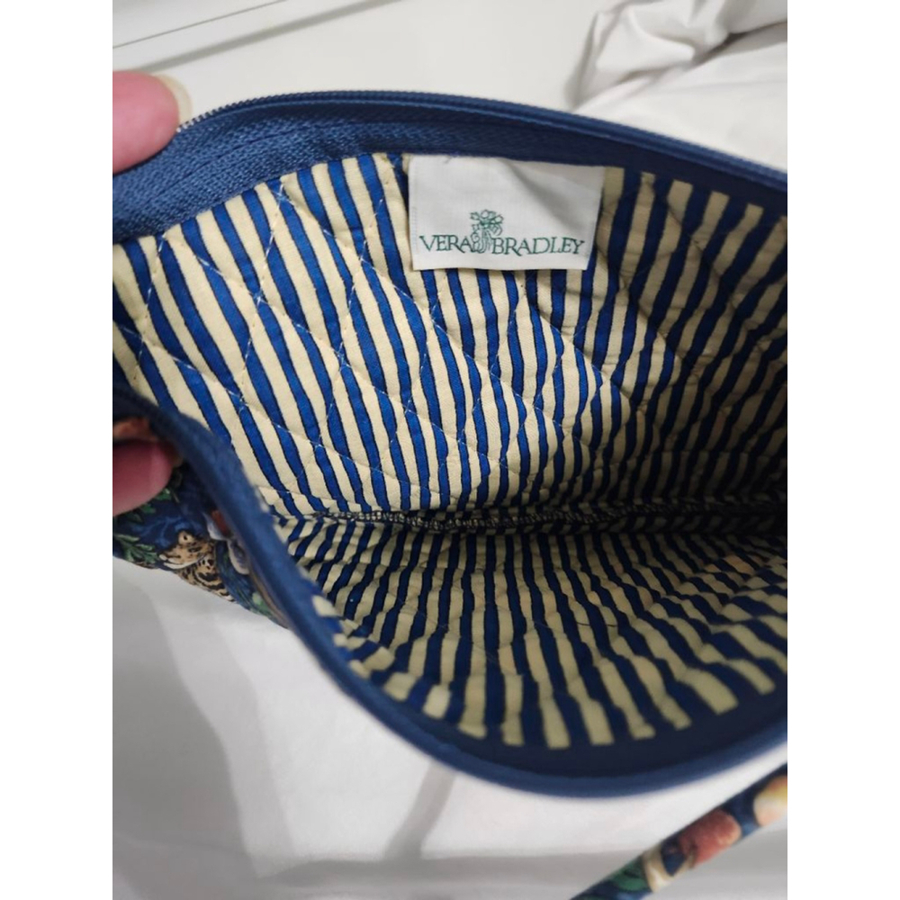 Vera Bradley Crossbody Bag Blue Green Animal Print - Picture 4 of 4